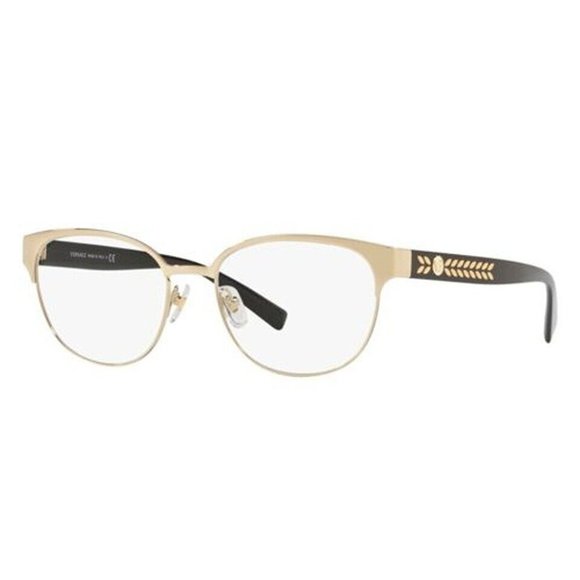 Versace Accessories - Versace VE1256-1252-53 Gold Demo Lens Women's Eyeglasses